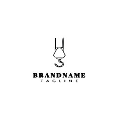 crane logo cartoon icon design template illustration