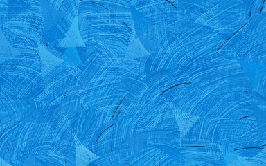 Light BLUE vector backdrop with memphis shapes.