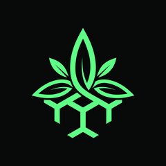 frozen hemp. a combination of flax leaves and ice or snow