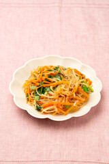 家庭料理　春雨と切り干し大根のチャプチェ　