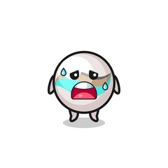 the fatigue cartoon of marble toy