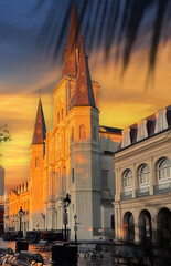 St. Louis Cathedral in New Orleans, the USA