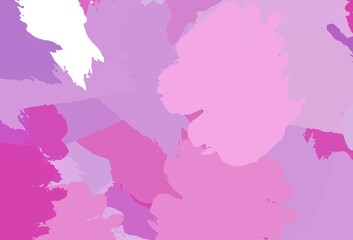 Light Pink vector background with abstract shapes.