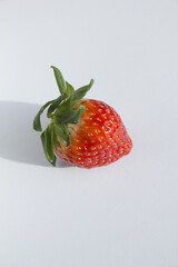 fresh strawberry isolated white background