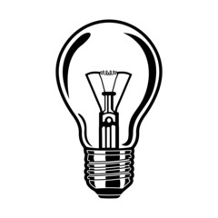 Obraz premium light bulb isolated on white