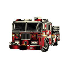 vintage fire truck