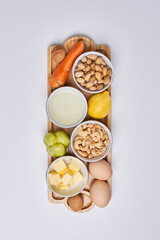 Ketogenic diet. Ingredients for keto diet. High good fat, healthy food. Ingredients for healthy foods selection. Balanced healthy ingredients of unsaturated fats for the heart and blood vessels.