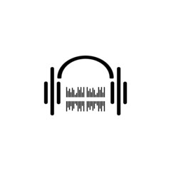 headset icon vector design