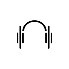 headset icon vector design
