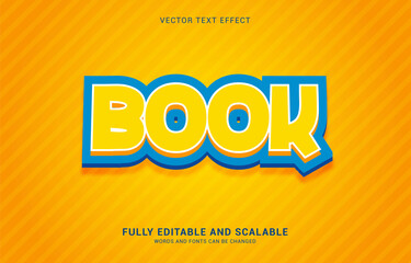 editable text effect, Book style