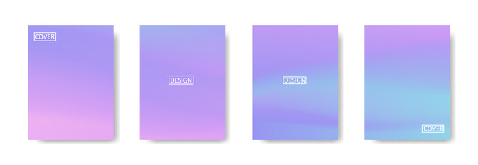 Set of abstract background with beautiful gradation color, colorful background for poster flyer banner backdrop.vertical banner.cool fluid background vector illustration