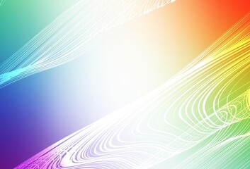 Light Multicolor vector blurred and colored pattern.