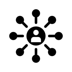 Network Management Icon Vector Symbol Design Illustration