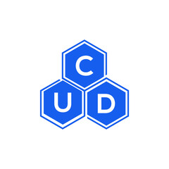 CUD letter logo design on White background. CUD creative initials letter logo concept. CUD letter design. 

