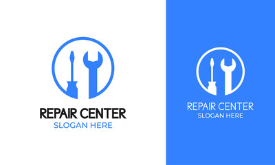 Repair tools logo for mechanic identity