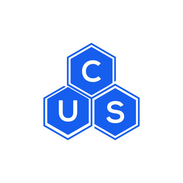 CUS letter logo design on White background. CUS creative initials letter logo concept. CUS letter design. 
