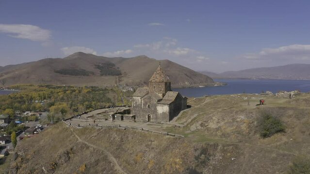 Aerial, Sevanavank Monastery, Armenia