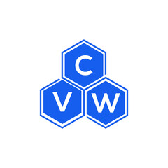 CVW letter logo design on White background. CVW creative initials letter logo concept. CVW letter design. 

