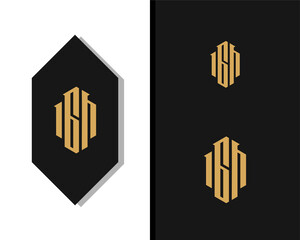 Letter I G H logo design. creative minimal monochrome monogram symbol. Universal elegant vector emblem. Premium business logotype. Graphic alphabet symbol for corporate identity