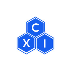 CXI letter logo design on White background. CXI creative initials letter logo concept. CXI letter design. 
