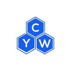 CYW letter logo design on White background. CYW creative initials letter logo concept. CYW letter design. 

