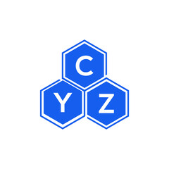 CYZ letter logo design on White background. CYZ creative initials letter logo concept. CYZ letter design. 

