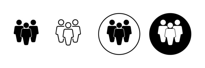 people icons set. person sign and symbol. User Icon vector