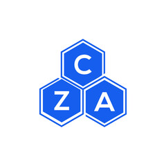 CZA letter logo design on White background. CZA creative initials letter logo concept. CZA letter design. 
