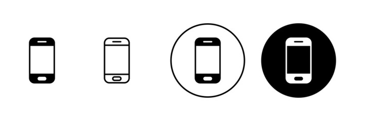 Phone icons set. Call sign and symbol. telephone symbol