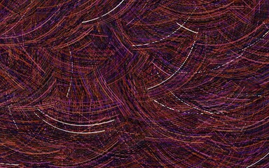 Light Pink, Green vector pattern with curved lines.