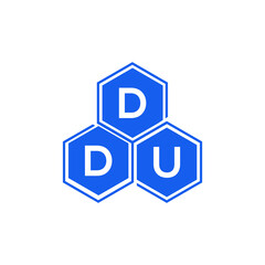 DDU letter logo design on White background. DDU creative initials letter logo concept. DDU letter design. 
