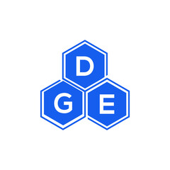 DGE letter logo design on White background. DGE creative initials letter logo concept. DGE letter design. 
