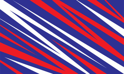 Abstract background with blue, red, and white color slash line pattern