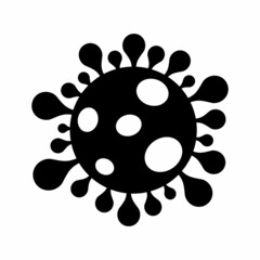 bacteria or virus flat style vector icon