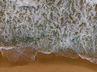 Ocean Waves rolling to shore on the pacific coast of California near Newport Beach