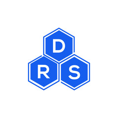 DRS letter logo design on White background. DRS creative initials letter logo concept. DRS letter design. 
