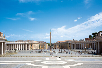 St. Peter's Square (Piazza San Pietro) in Vatican