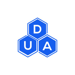 DUA letter logo design on White background. DUA creative initials letter logo concept. DUA letter design. 
