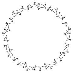 Floral, flower wreath