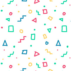 seamless pattern with colorful lines