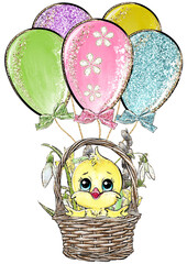 Cut Happy Easter cartoon egg illustration