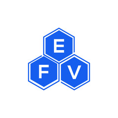 EFV letter logo design on White background. EFV creative initials letter logo concept. EFV letter design. 