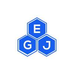 EGJ letter logo design on White background. EGJ creative initials letter logo concept. EGJ letter design. 