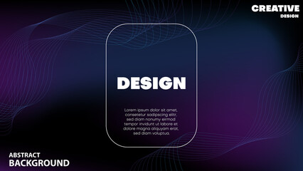 Obraz premium abstract wavy lines background. vector illustration