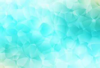 Obraz premium Light Green vector background with abstract shapes.