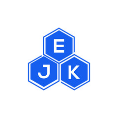 EJK letter logo design on White background. EJK creative initials letter logo concept. EJK letter design. 
