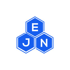 EJN letter logo design on White background. EJN creative initials letter logo concept. EJN letter design. 
