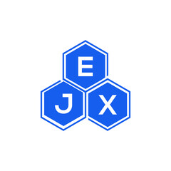 EJX letter logo design on White background. EJX creative initials letter logo concept. EJX letter design. 
