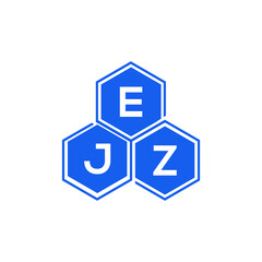 EJZ letter logo design on White background. EJZ creative initials letter logo concept. EJZ letter design. 
