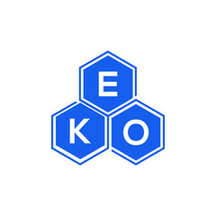 EKO letter logo design on White background. EKO creative initials letter logo concept. EKO letter design. 
 - obrazy, fototapety, plakaty